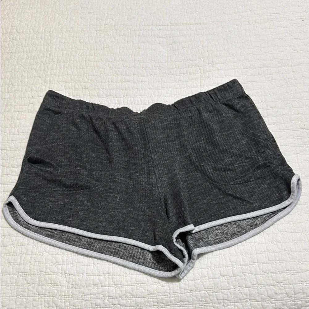 Jockey Gray Athletic Shorts Lightweight Elastic Waist